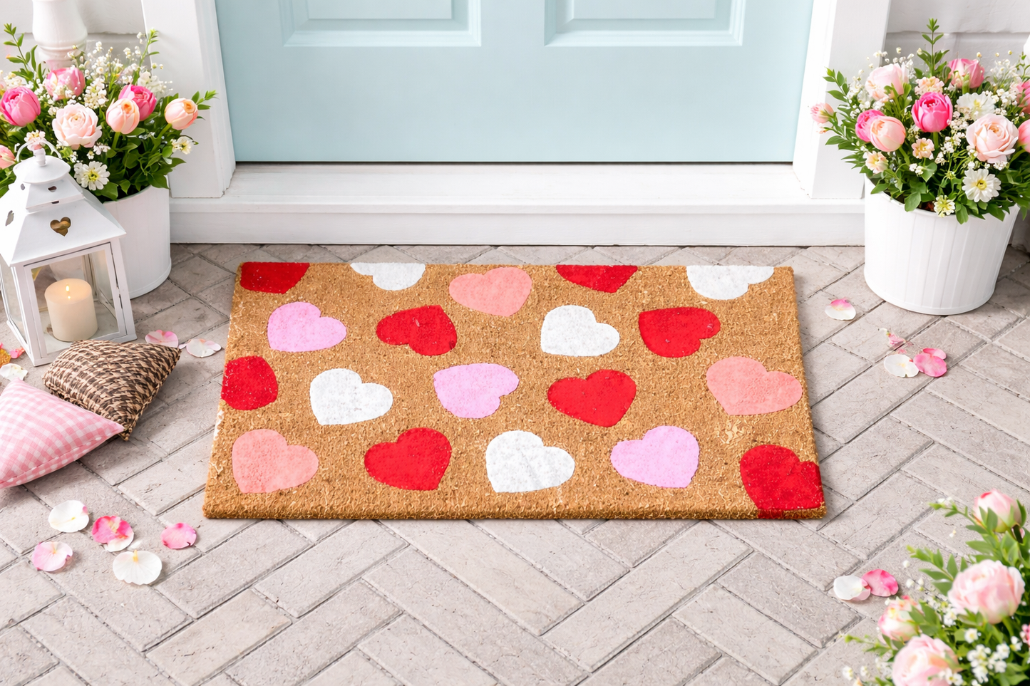 Valentines Door Mat Painting