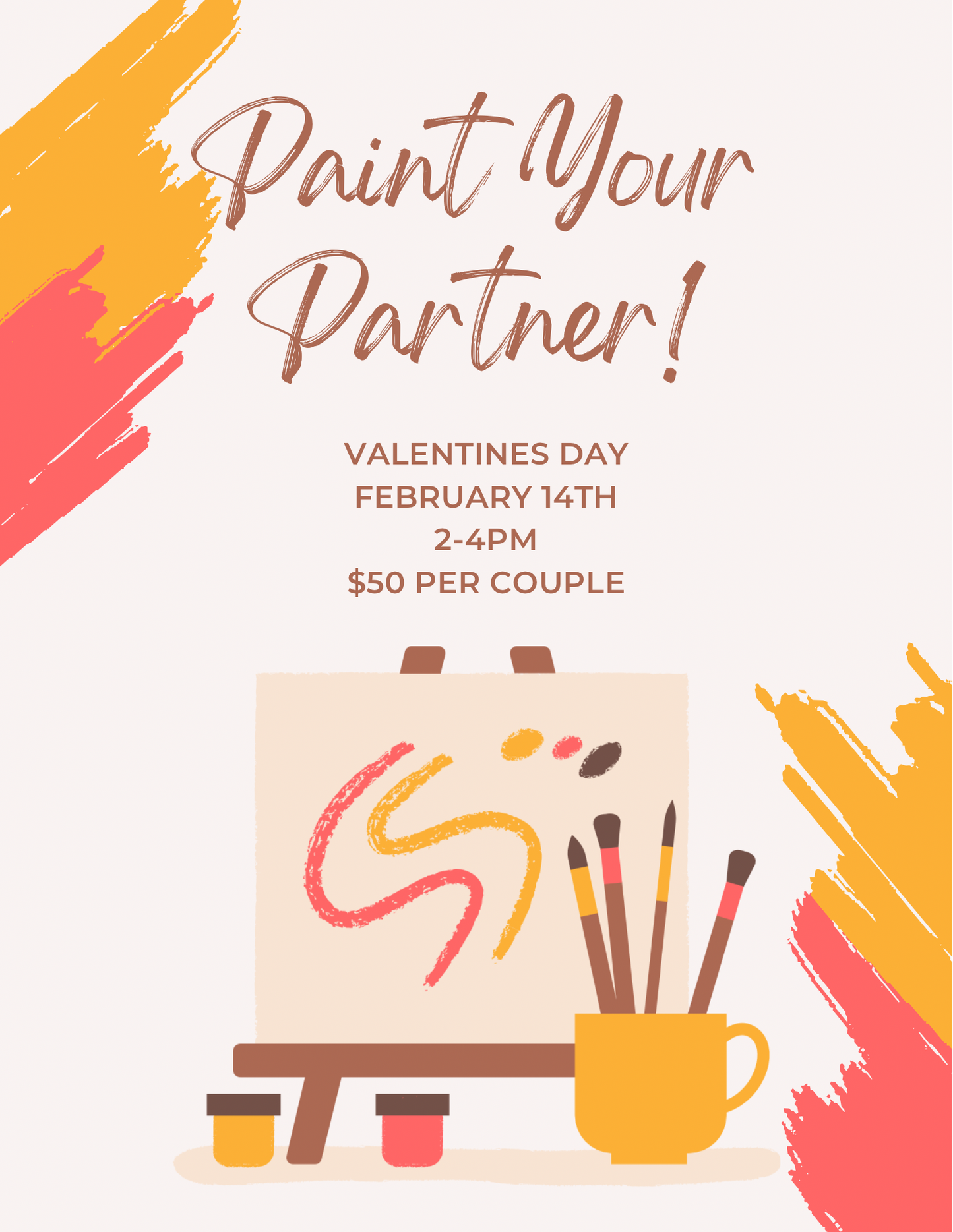 Valentines Day Paint Your Partner!