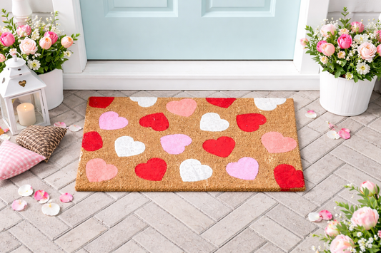 Valentines Door Mat Painting